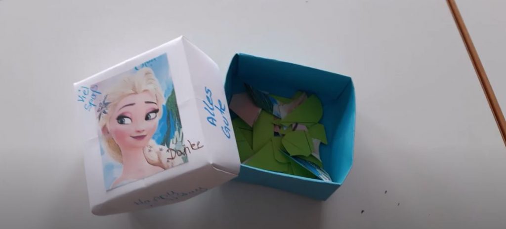 Foto Bastelprojekt Puzzle mit Schachtel