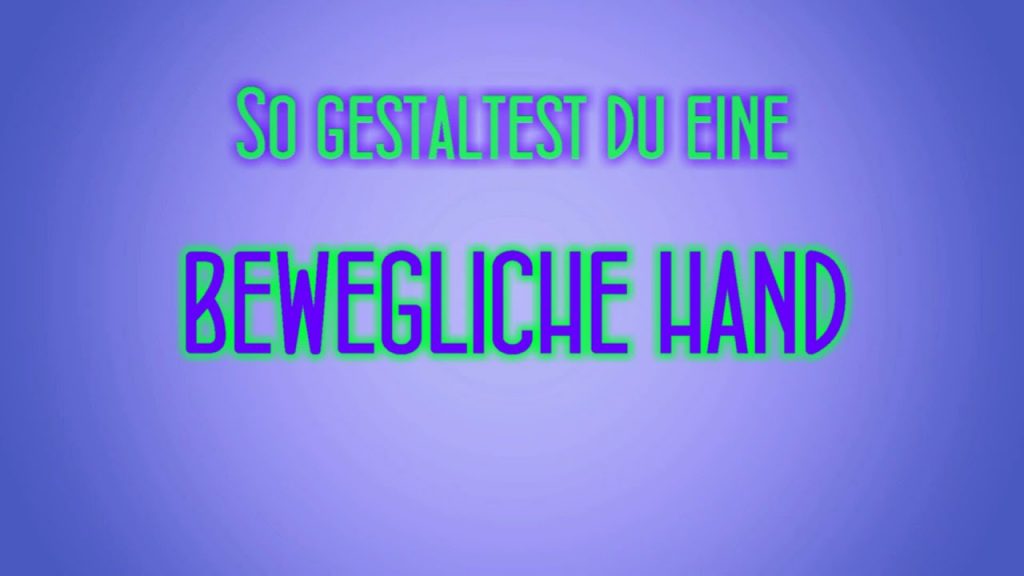 Grafik Bastelprojekt Bewegliche Hand