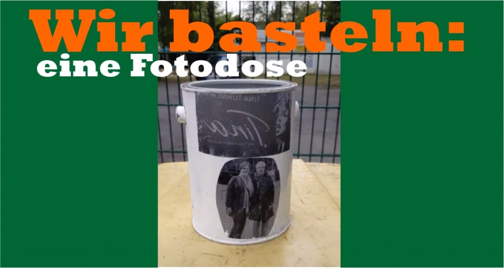 Grafik Bastelprojekt Fotodose