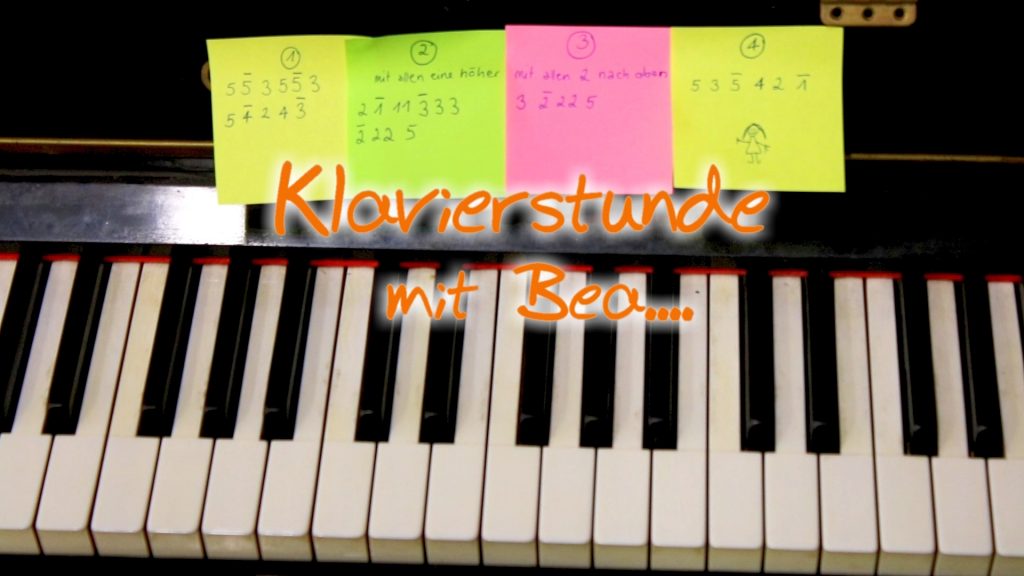 Grafik Klaviestunde mit Bea