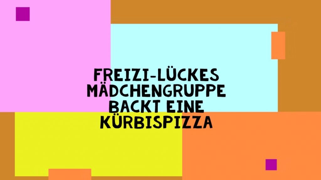 Bunte Grafik mit Text
