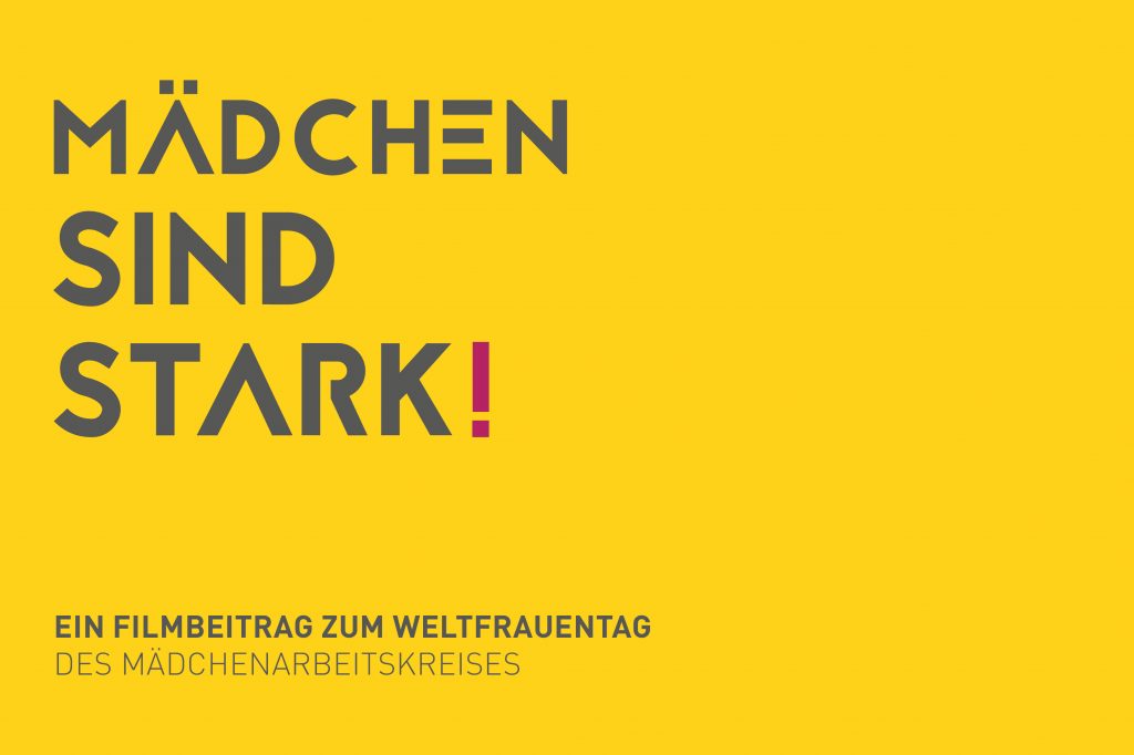 Grafik Mädchen sind Stark!