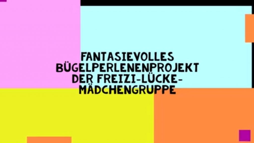 Bunte Grafik zum Bügelperlenprojekt