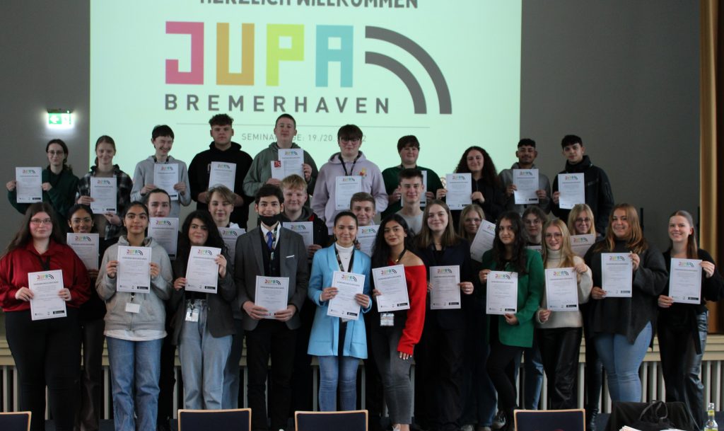 Gruppenbild des Jugendparlaments