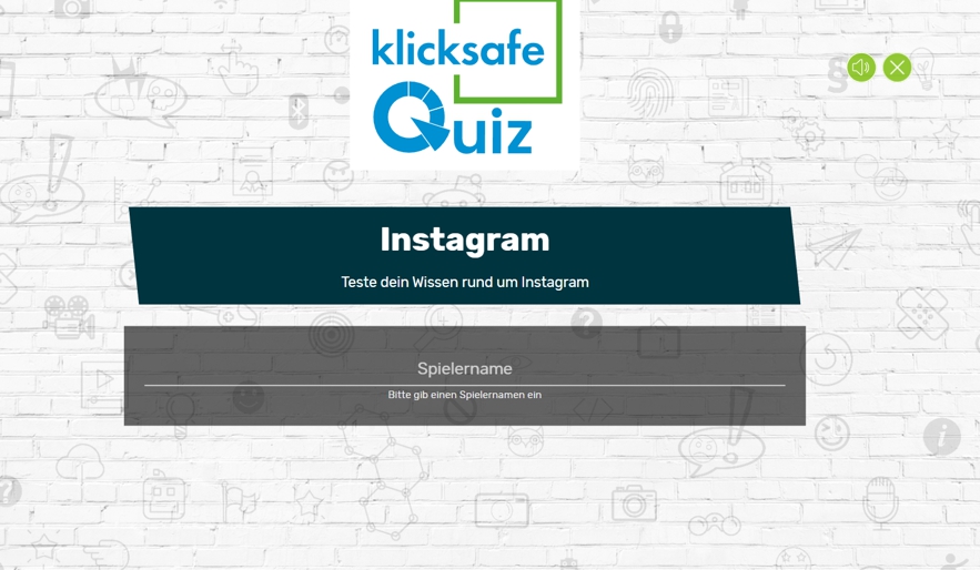Screenshot vom Instagram Quiz von Klicksafe